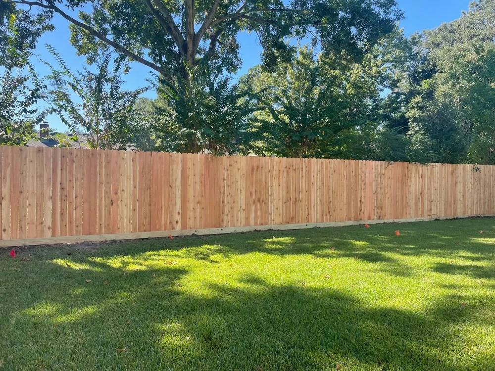 Wood fencing